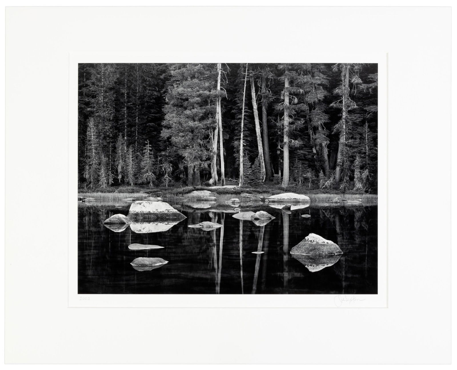White Boulders and Forest...signed by John Sexton: Heading: Author: Sexton, John Title: White Boulders and Forest, Dawn, Yosemite National Park, California Place Published: Carmel Valley, CA Publisher: Date Published: 2003; print: 2004