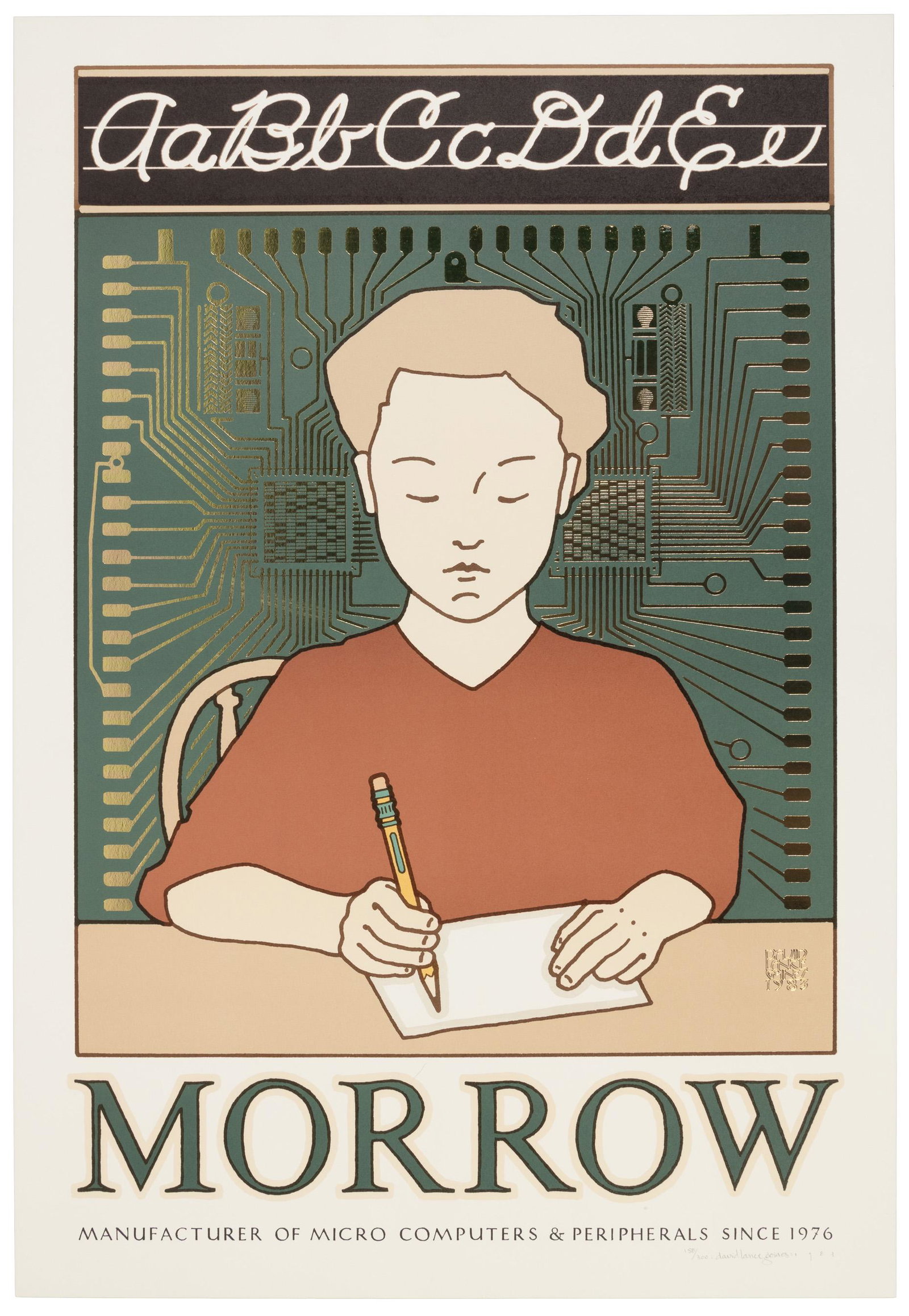 Morrow poster signed by David Lance Goines (1 of 2)