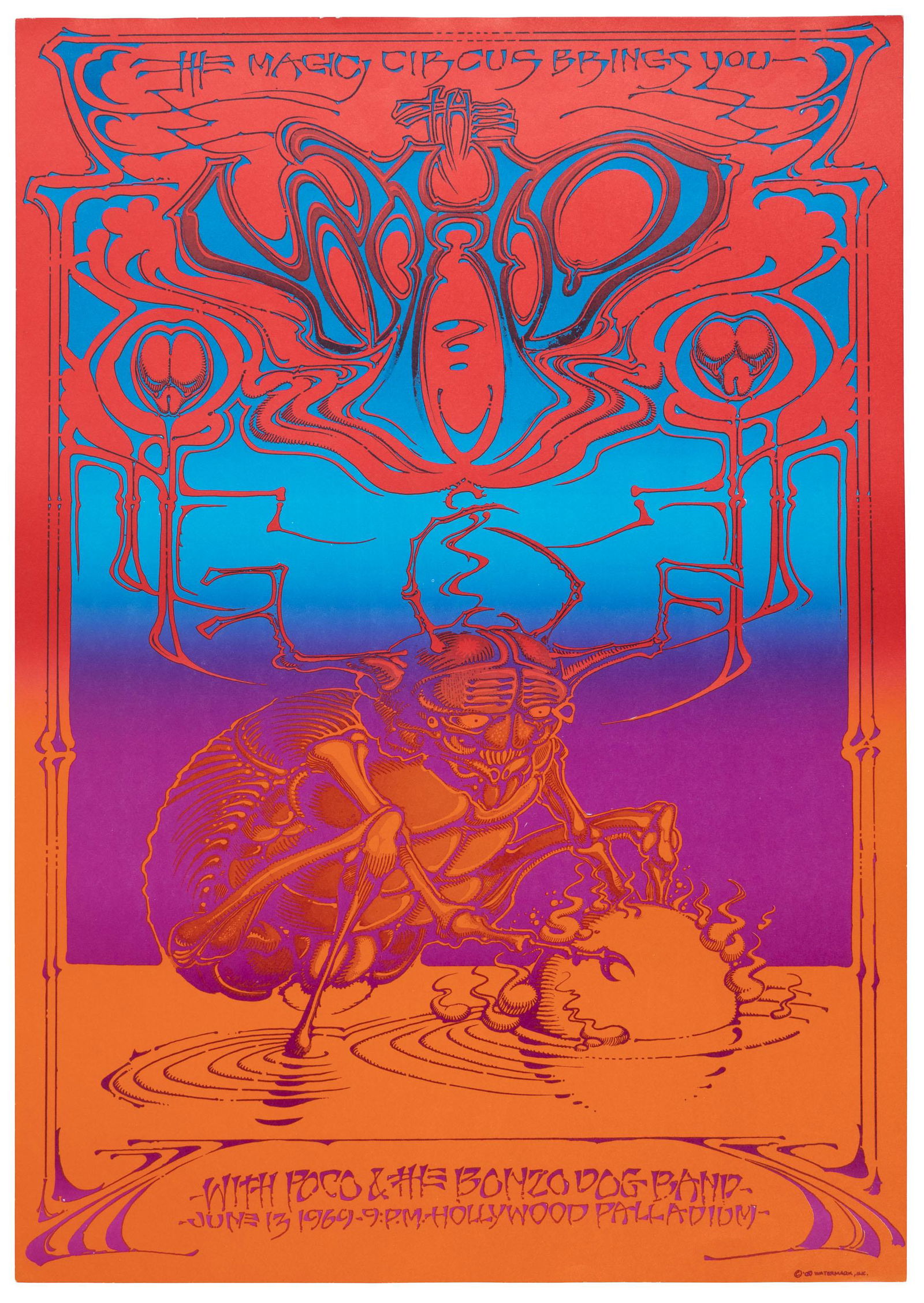 Rick Griffin Who Poster 1969 (1 of 1)