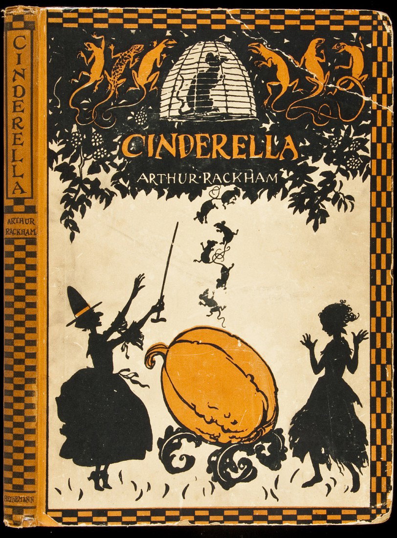 Cinderella Arthur Rackham Illustrations: Title: Cinderella Author: Evans, C.S. Description: Illustrated by Arthur Rackham with silhouette drawings, including 3 double-page in colors and mounted color frontispiece. 10x7¼, original cloth-back