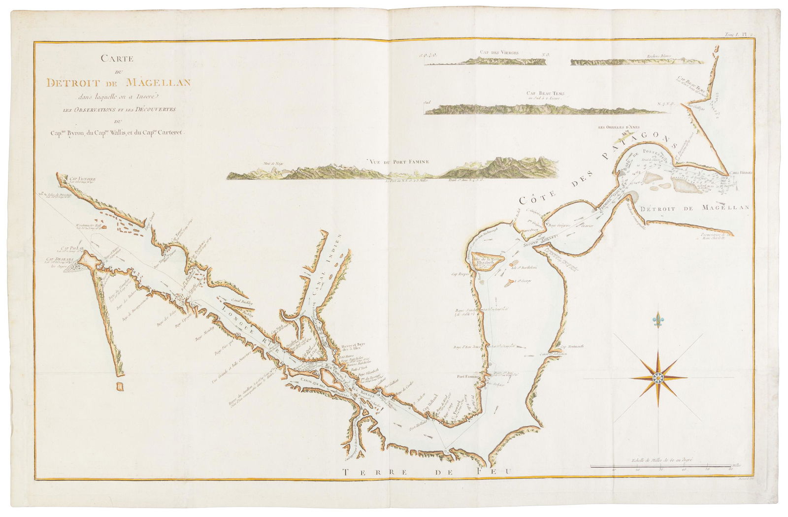 Strait of Magellan from French Cook 1778 (1 of 3)