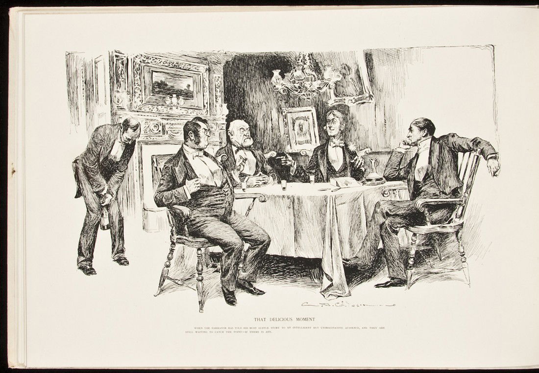 Charles Dana Gibson Drawings 1894: Title: Drawings Author: Gibson, Charles Dana Description: Illustrated throughout from drawings by Charles Dana Gibson. (Oblong Folio) 11½x17½, cloth-backed pictorial cream colored boards, top edge g