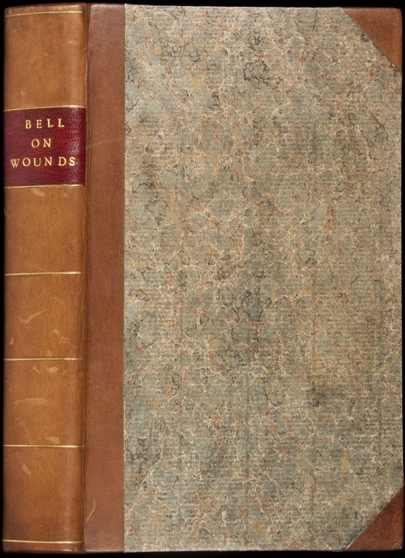 Discourses on the Nature and Cure of Wounds: Title: Discourses on the Nature and Cure of Wounds. In Two Volumes Author: Bell, John Description: 2 volumes in 1. x, 250, [4], 235 pp. (8vo), later half calf and boards, gilt-lettered morocco spine l