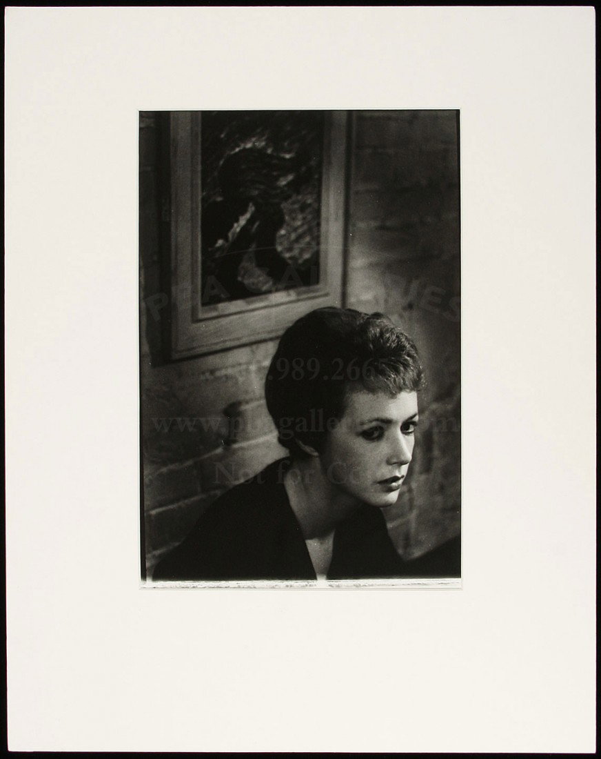 Eugene Smith photo of Piper Laurie: Title: Piper Laurie Author: Smith, W. Eugene (1918-1978) Description: Gelatin silver photograph. 13x9 plus margins, matted.From the "Recording Artists" series, according to the exhibit label of Lowins