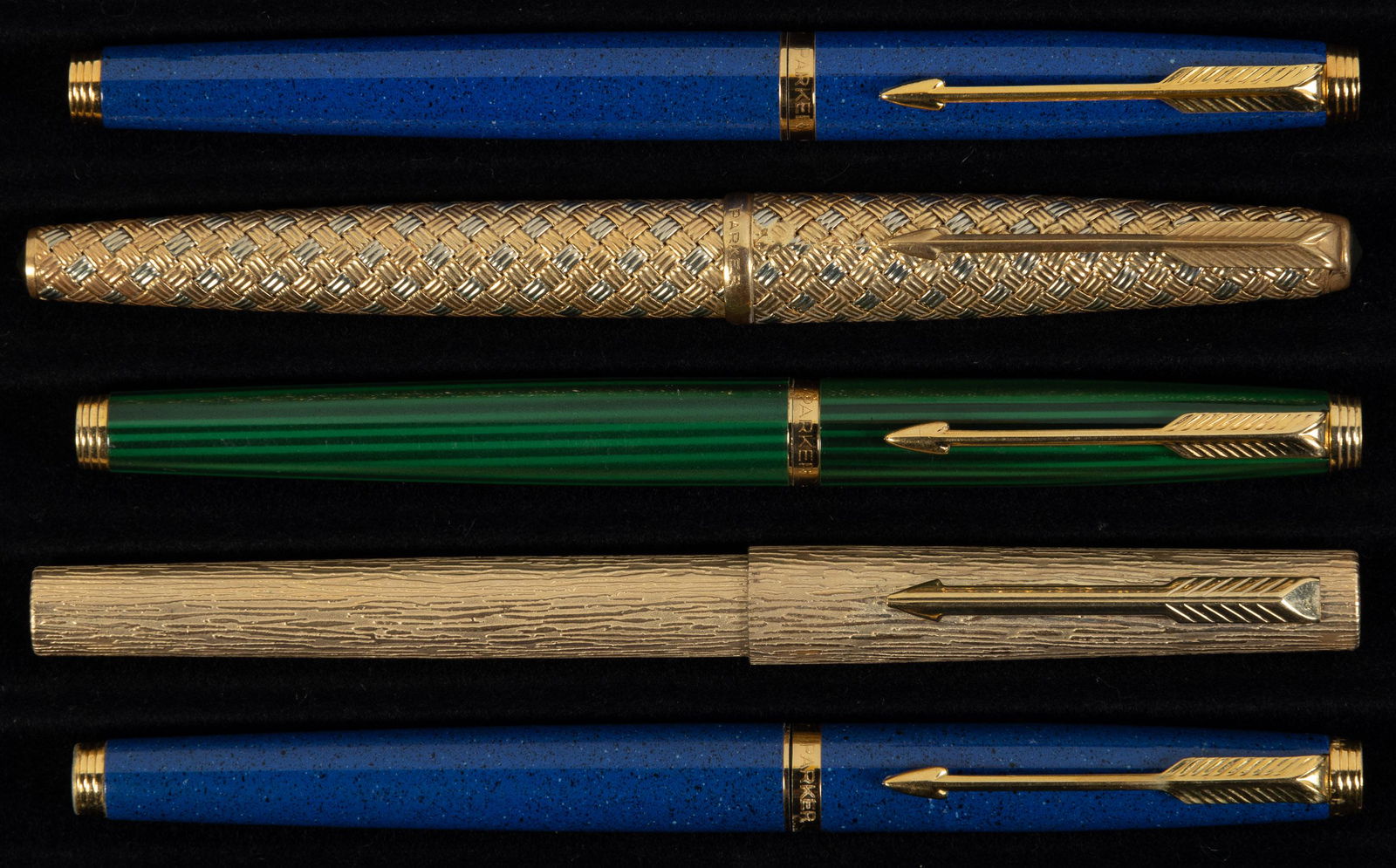 PARKER: Lot of 5 Fountain Pens (1 of 1)