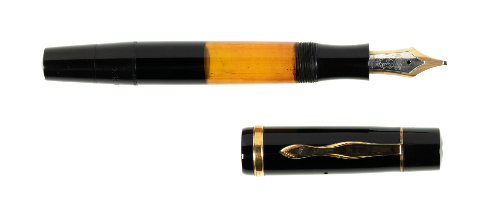MONTBLANC No. 136 "Long Window" piston-filler, c.1940: Heading: Author: Montblanc Title: No. 136 MeisterstÃ¼ck "Long Window" Piston-Filler Fountain Pen Place Published: Publisher: Date Published: 1937-1942 Description: No. 136