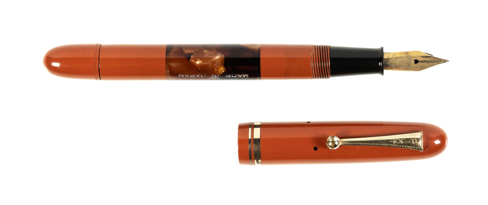 PILOT-NAMIKI #2 Red Lacquer and Celluloid FP, c.1930s (1 of 3)
