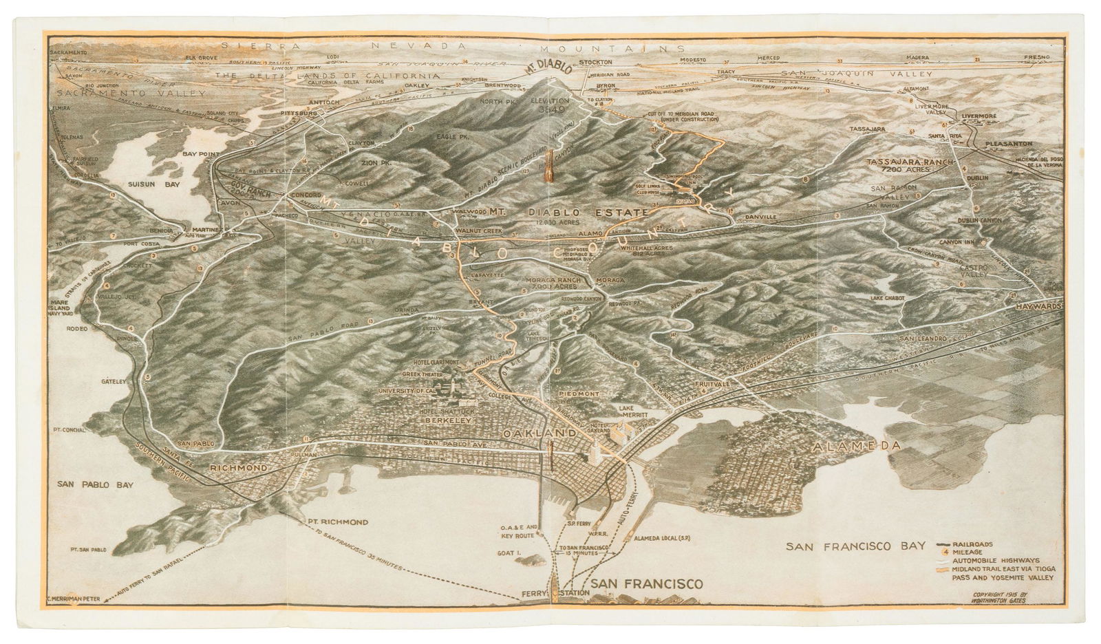 With bird's-eye view of Mt. Diablo & East Bay (1 of 5)