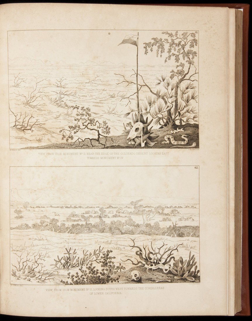 Report on US/Mexican Survey Emory 1857 vol. 1: Title: Report on the United States and Mexican Boundary Survey...Volume I Author: Emory, William H. Description: Volume One (two parts) only. xvi, 258; viii, 174 pp. Illustrated with 3 maps; with 8 (o