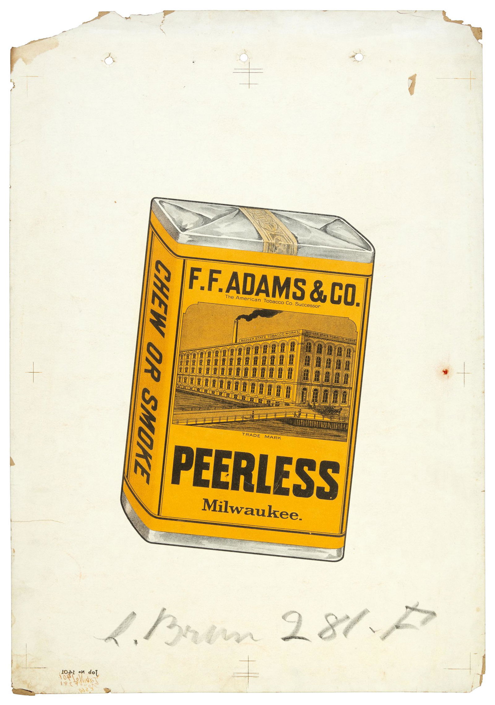 Color poster for Peerless Cigarettes (1 of 1)