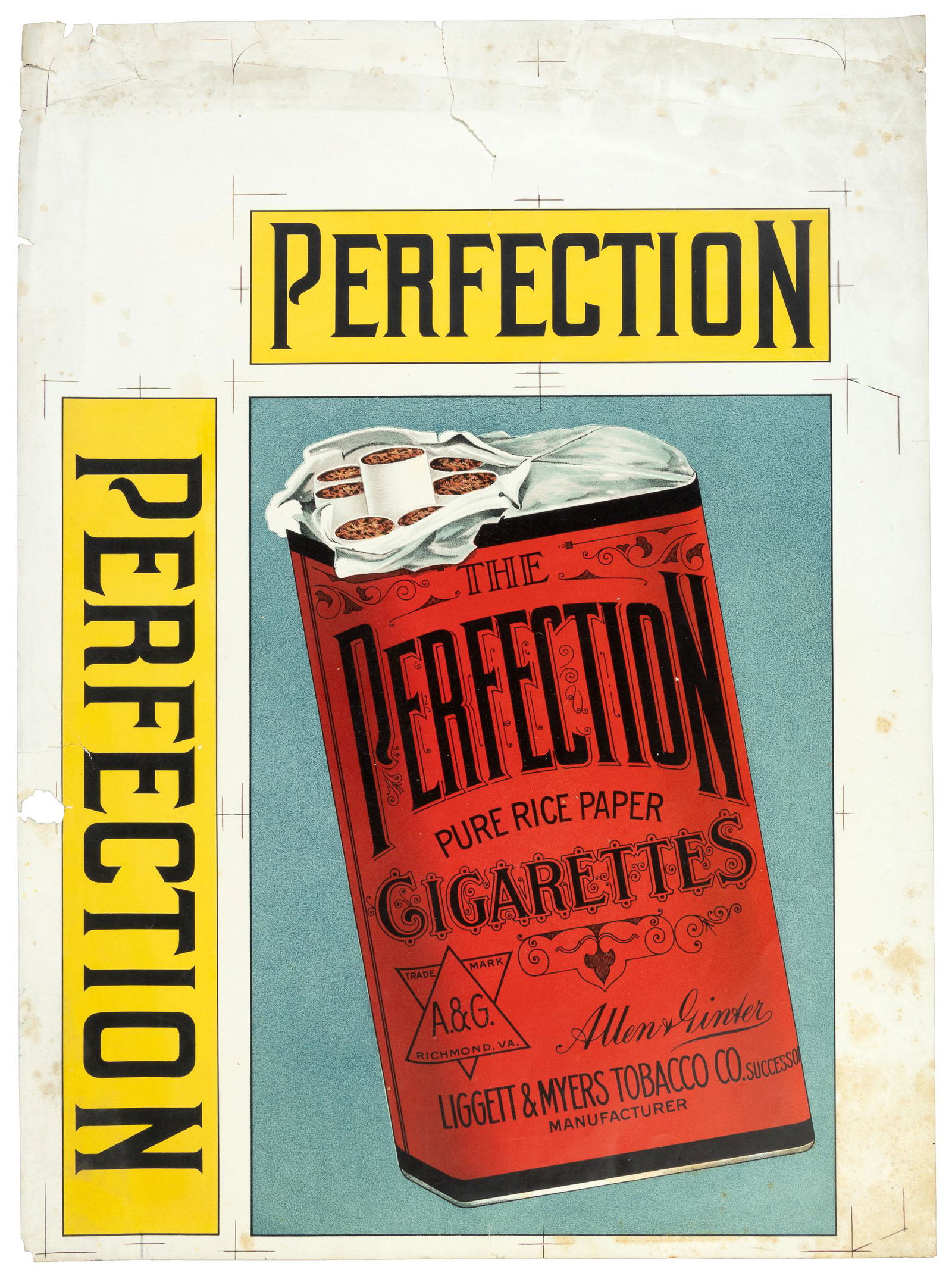 Color poster for Perfection Cigarettes. (1 of 1)