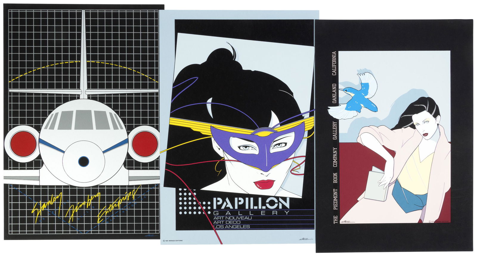 Three silkscreens by Patrick Nagel (1 of 4)