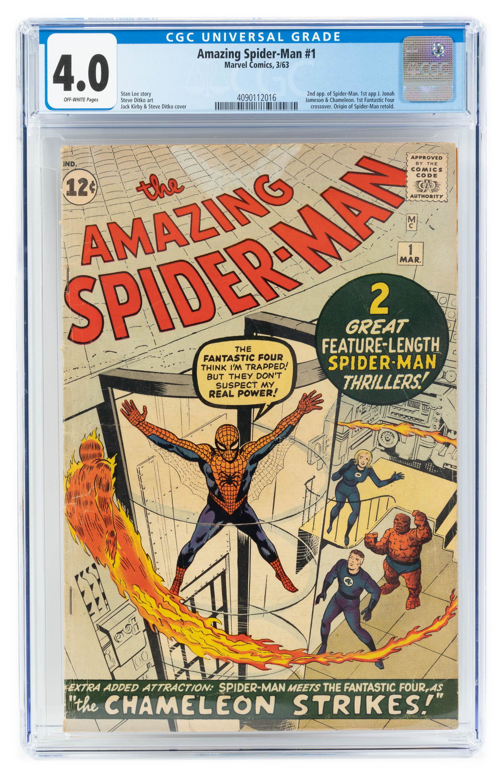 AMAZING SPIDER-MAN #1 * CGC 4.0 * Spidey Saga Starts * Press for Success (1 of 2)