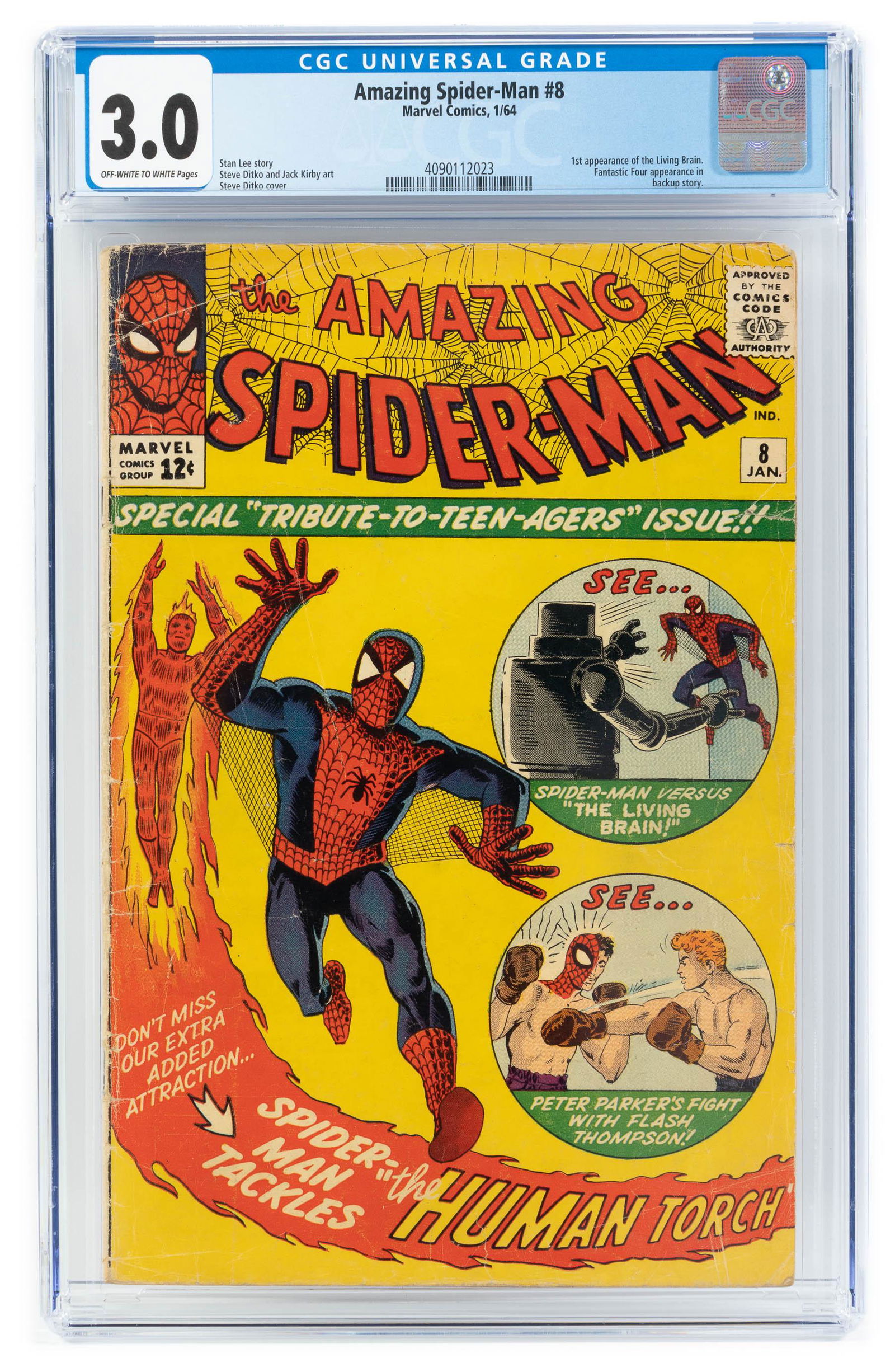 AMAZING SPIDER-MAN #8 * CGC 3.0 * Tribute to TEENS * Pantywaist No More (1 of 2)