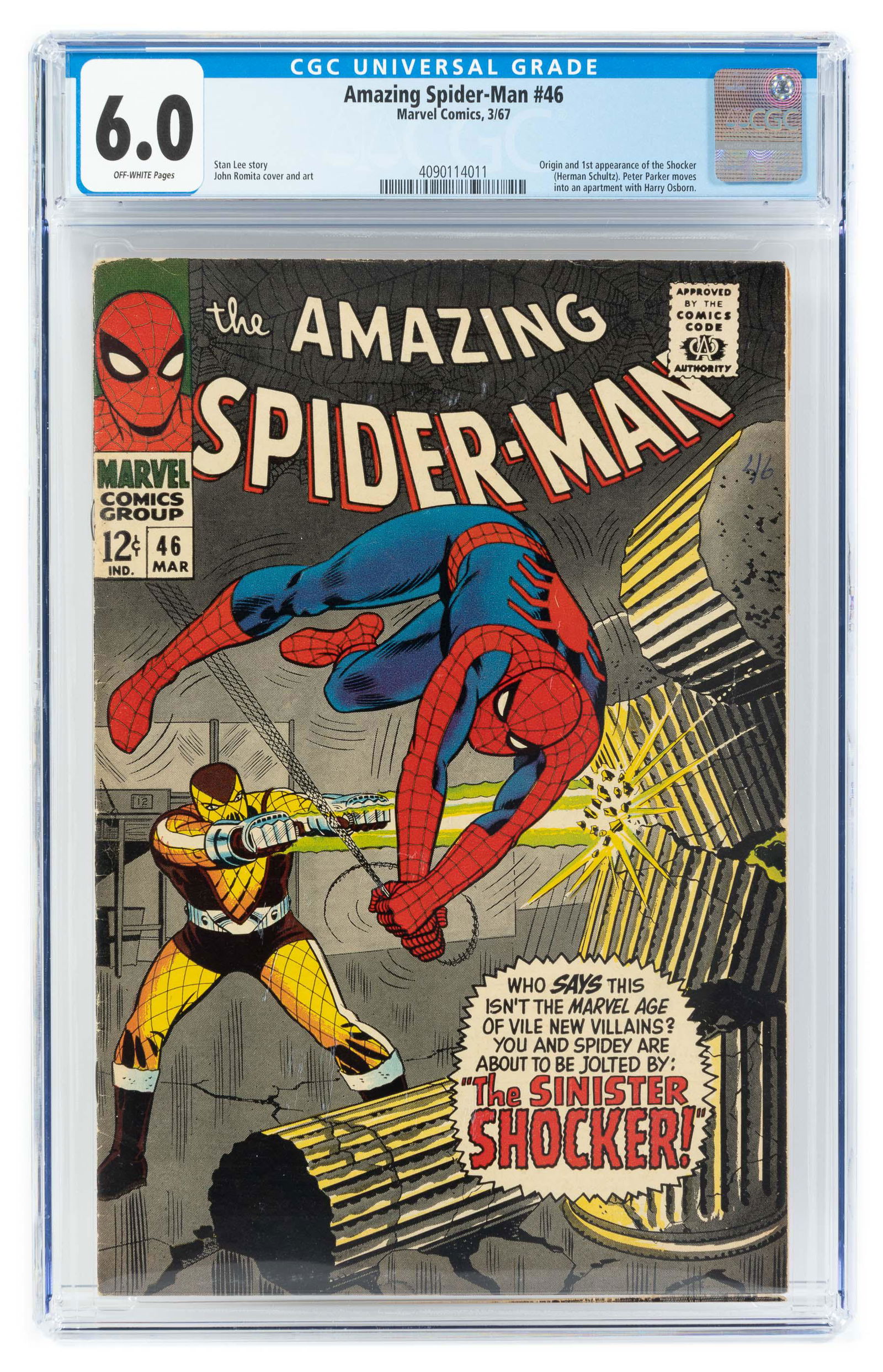 AMAZING SPIDER-MAN #46 * CGC 6.0 * 1st Shocker * Charlie Brown of Heroes (1 of 2)