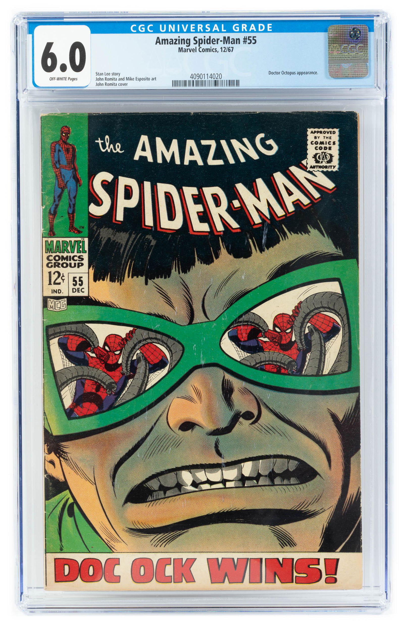 AMAZING SPIDER-MAN #55 * CGC 6.0 * Doc Ock Wins (1 of 2)