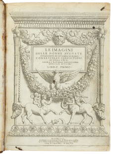 With 61 plates of coins featuring Roman women: Heading: Author: Vico, Enea Title: Le Imagini Delle Donne Auguste Intagliate in Istampa di Rame; con le Viteet Ispositioni de Enea Vico, Sopra I Riversi Delle Loro Medaglie Antiche: Libro Primo. Plac