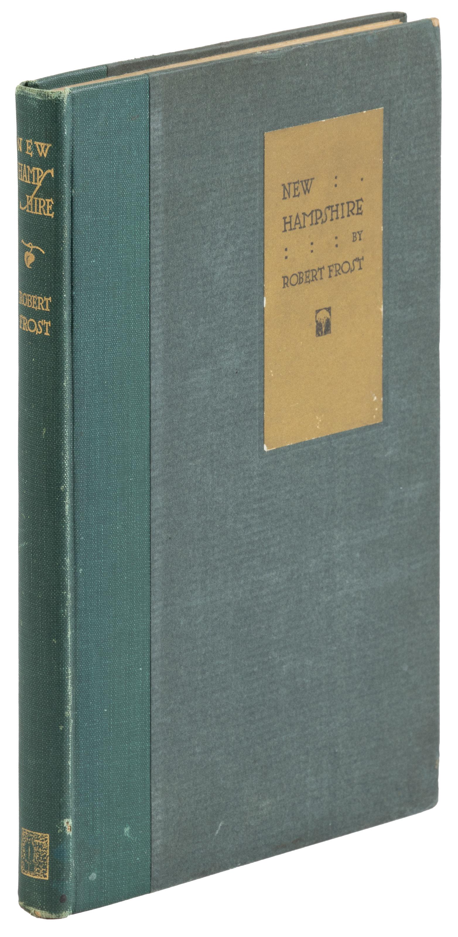 With Stopping by Woods on a Snowy Evening: Heading: Author: Frost, Robert Title: New Hampshire: A Poem with Notes and Grace Notes Place Published: New York Publisher:Henry Holt Date Published: 1923 Description: Illu