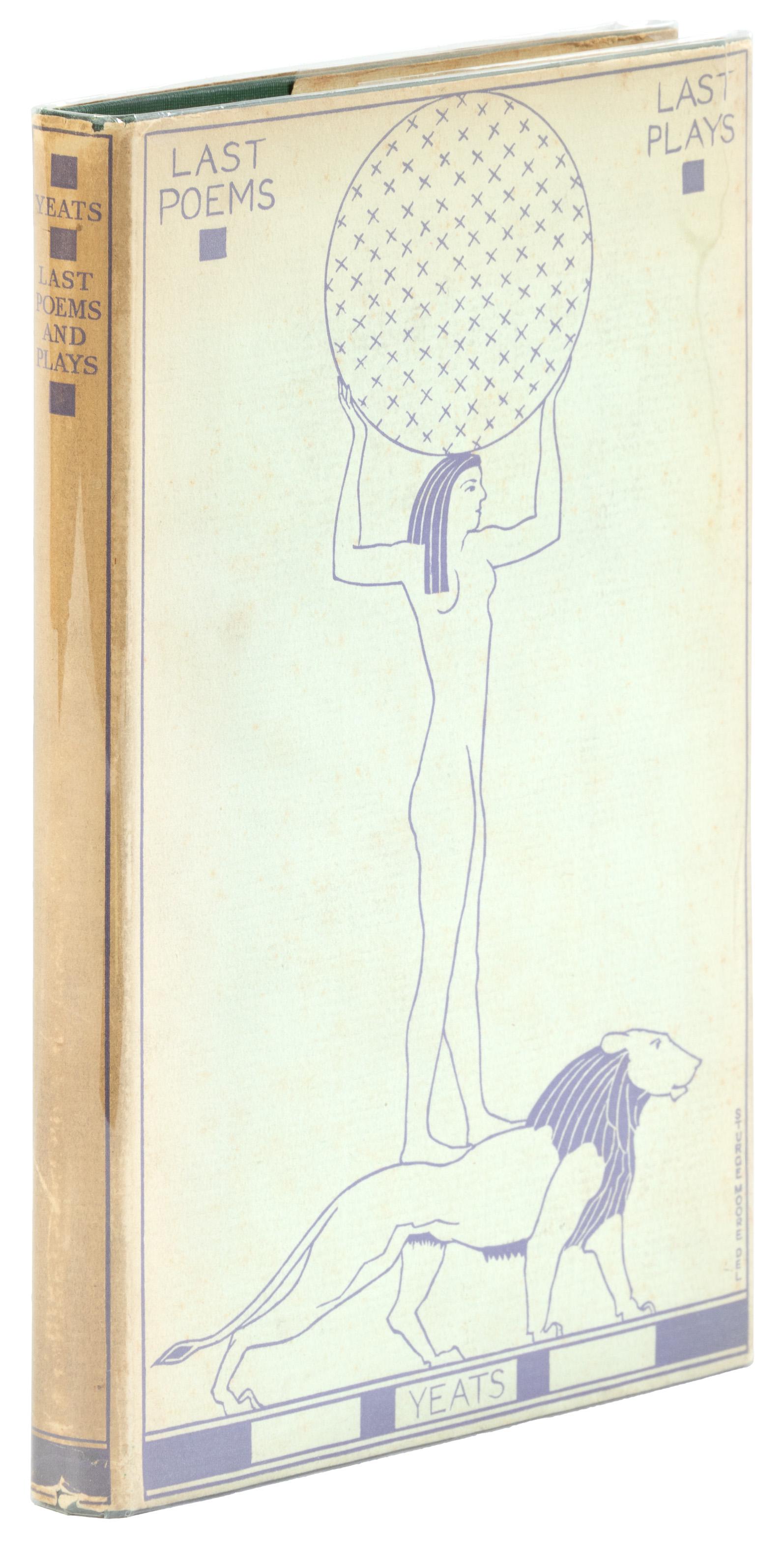 Yeats' Last Poems & Plays in Art Deco binding (1 of 3)