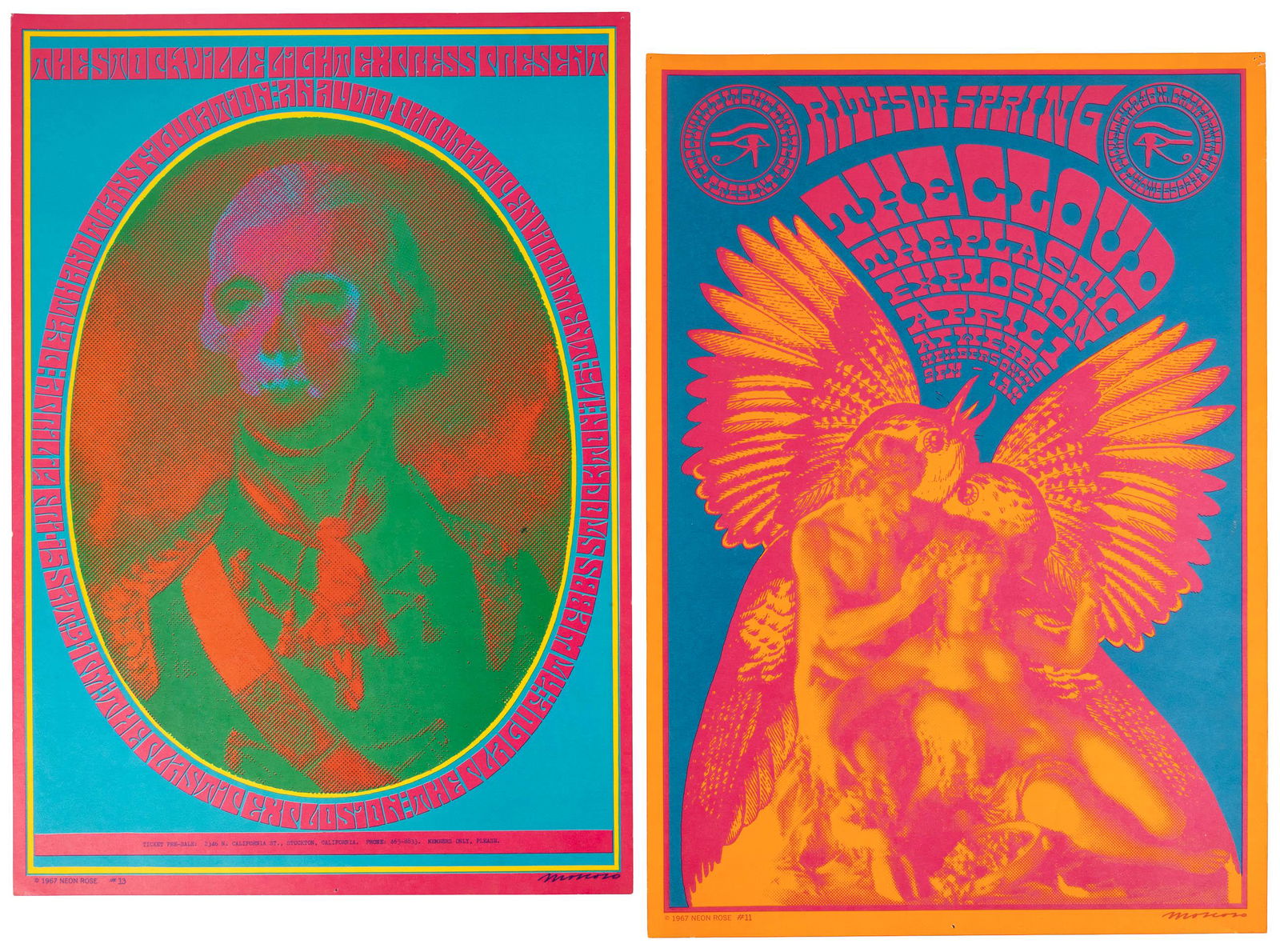 Two psychedelic posters by Victor Moscoso (1 of 3)