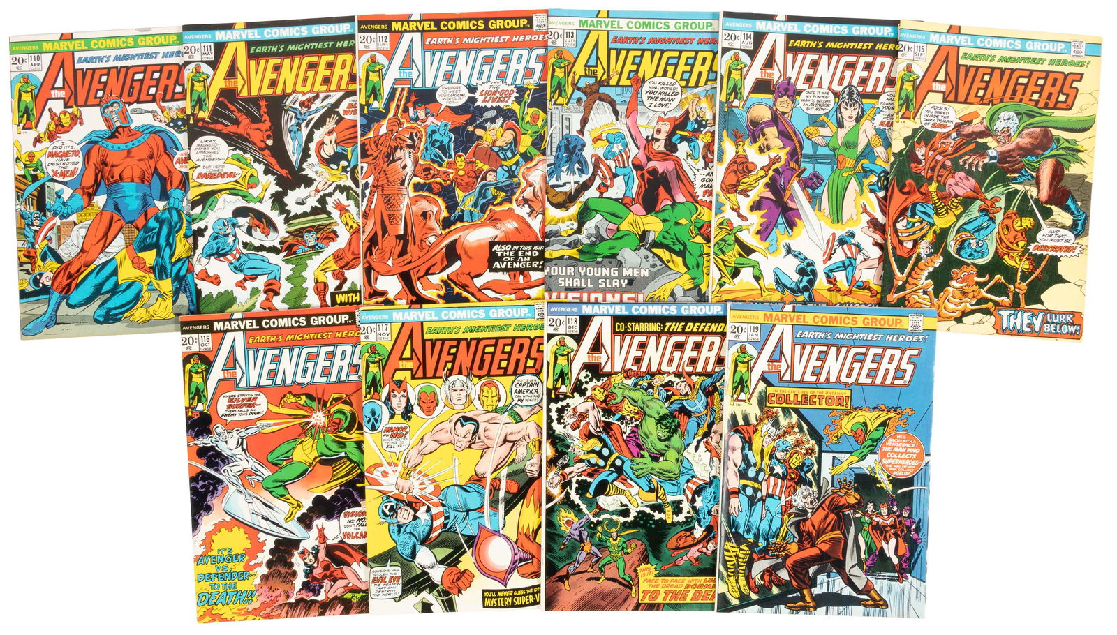 AVENGERS #s 110-120 * Mostly VF (1 of 1)