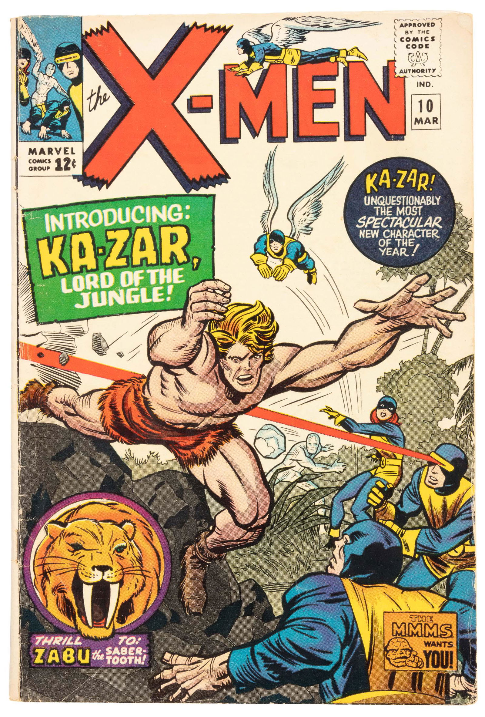 X-MEN #10 * CGC 3.0 * X-Men vs Ka-Zar (1 of 2)