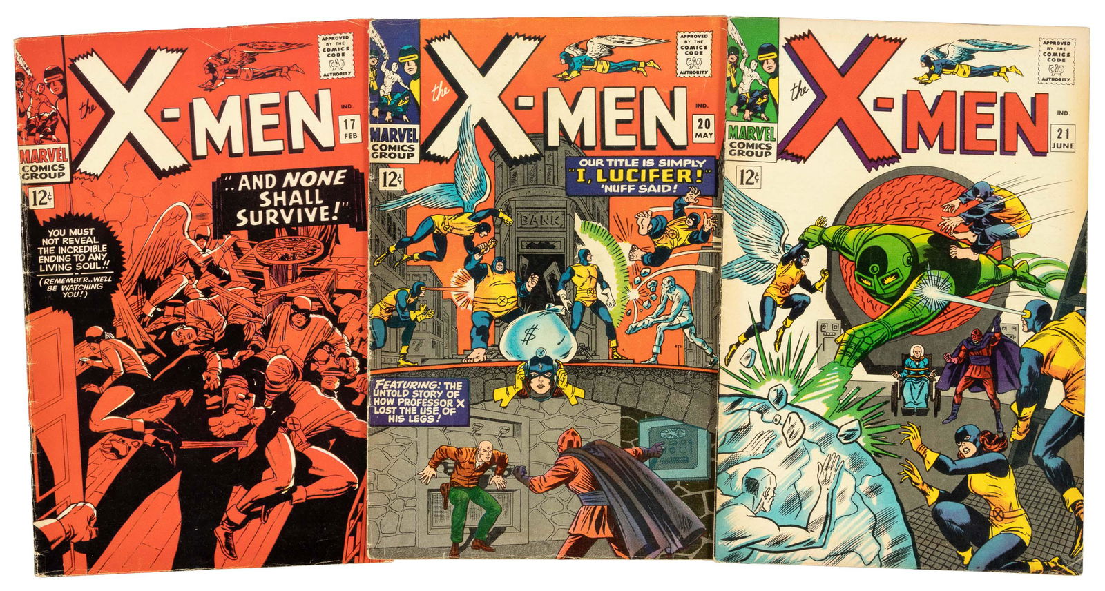 X-MEN #s 17, 20 & 21 * Lot of 3 Comics (1 of 1)