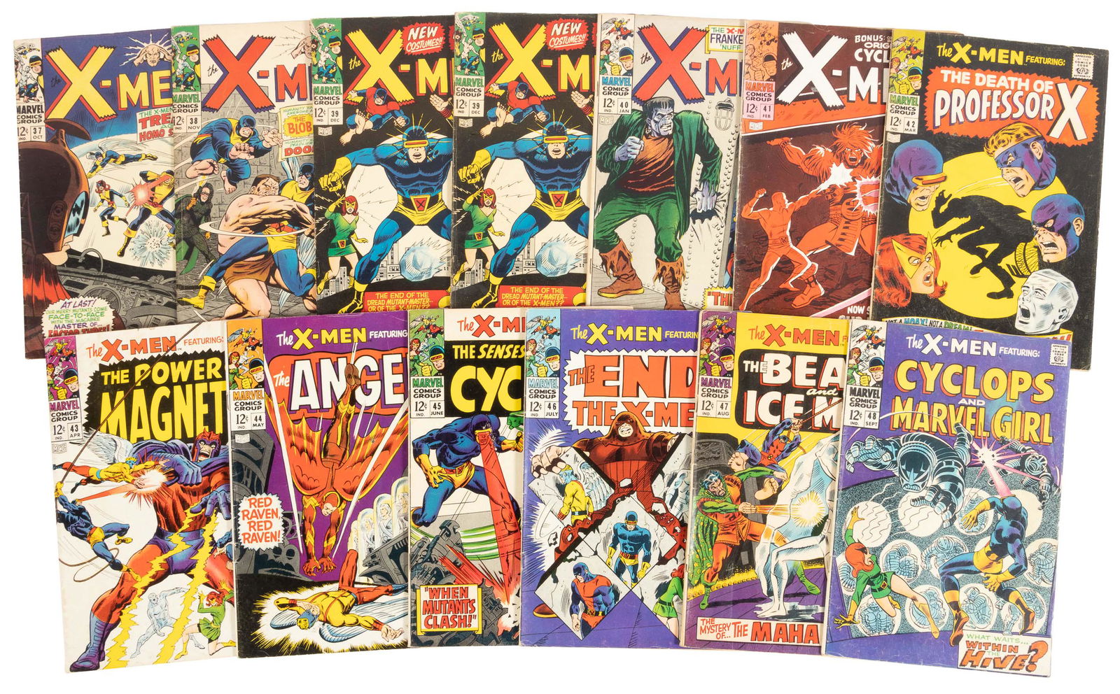 X-MEN: Lot of 13 Comics, 1967-68 (1 of 1)
