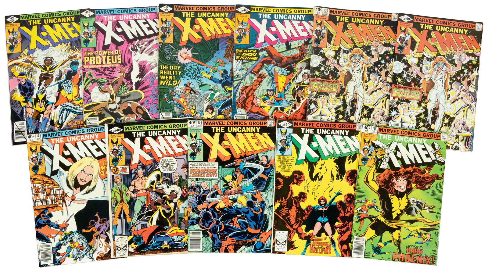 X-MEN #s 126-143 * Lot of 22 Comics * Byrne (1 of 2)