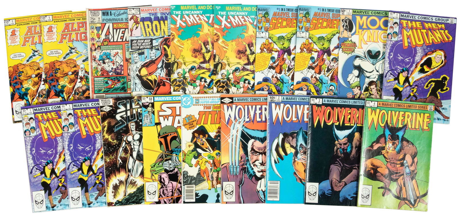 Lot of 19 MARVEL and DC Keys * Wolverine * Moon Knight * Avengers (1 of 1)