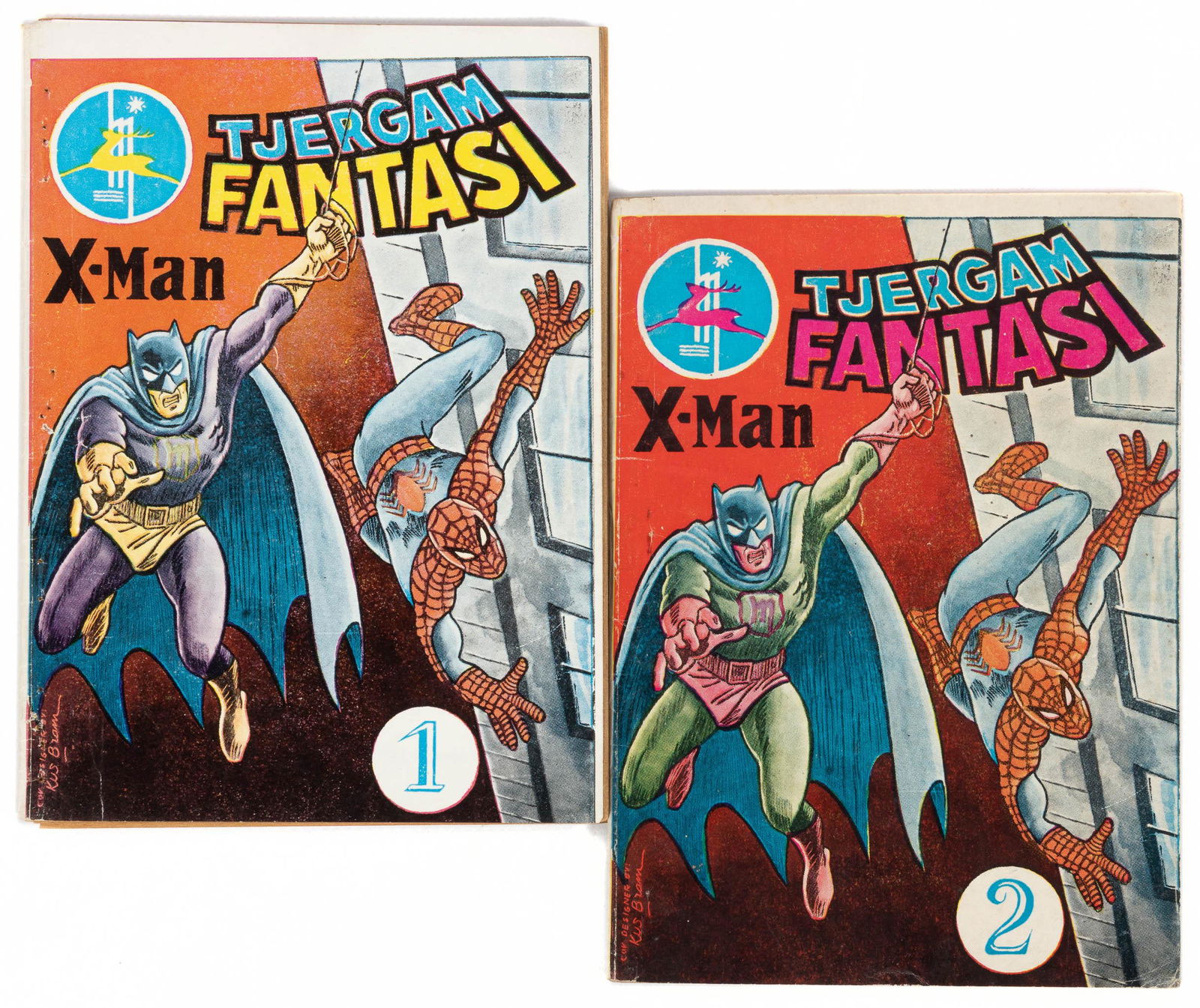 X-MAN TJERGAM FANTASI * Spidey-Batman Mashup * 2 Vols, 1972-73 (1 of 1)