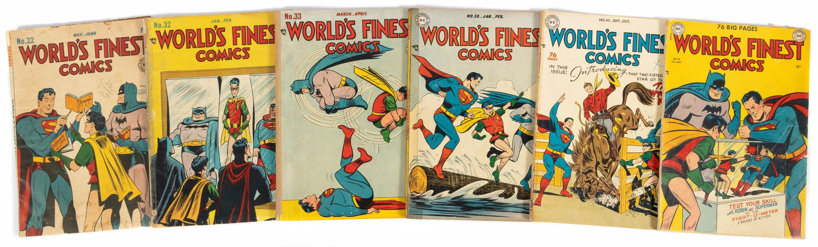 WORLD'S FINEST COMICS * Lot of 6 Mags, 1946-50 (1 of 1)