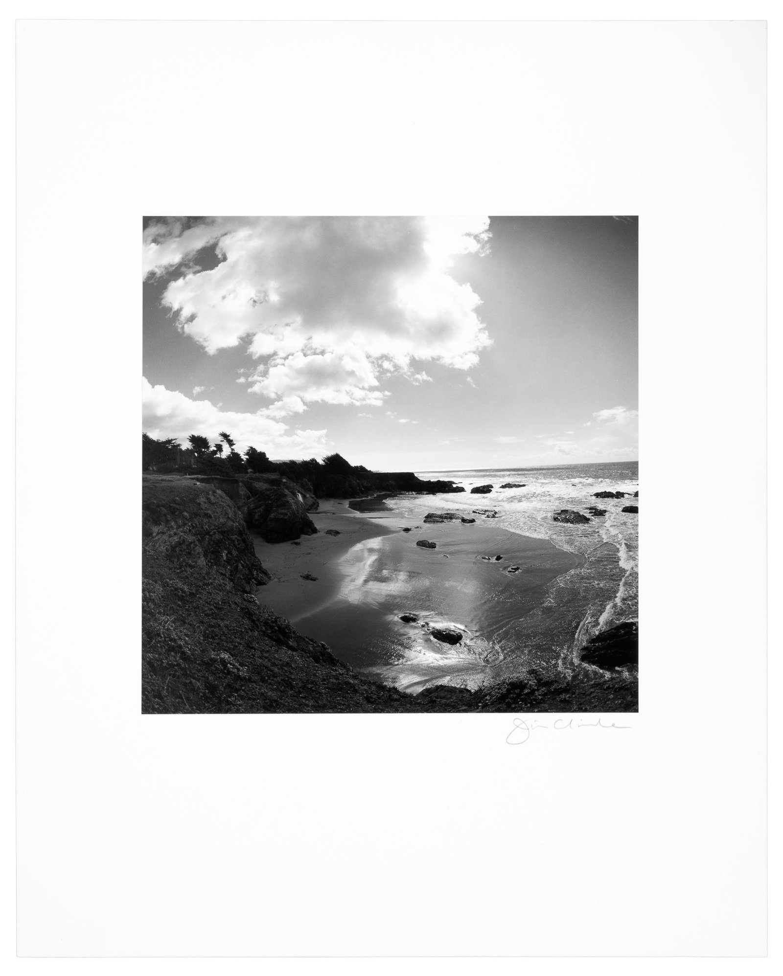 Sea Ranch signed by Jim Alinder: Heading: Author: Alinder, Jim Title: Sea Ranch Place Published: Publisher: Date Published: 1991 Description: Gelatin silver print mounted on board. 27x27 cm (10¾x10