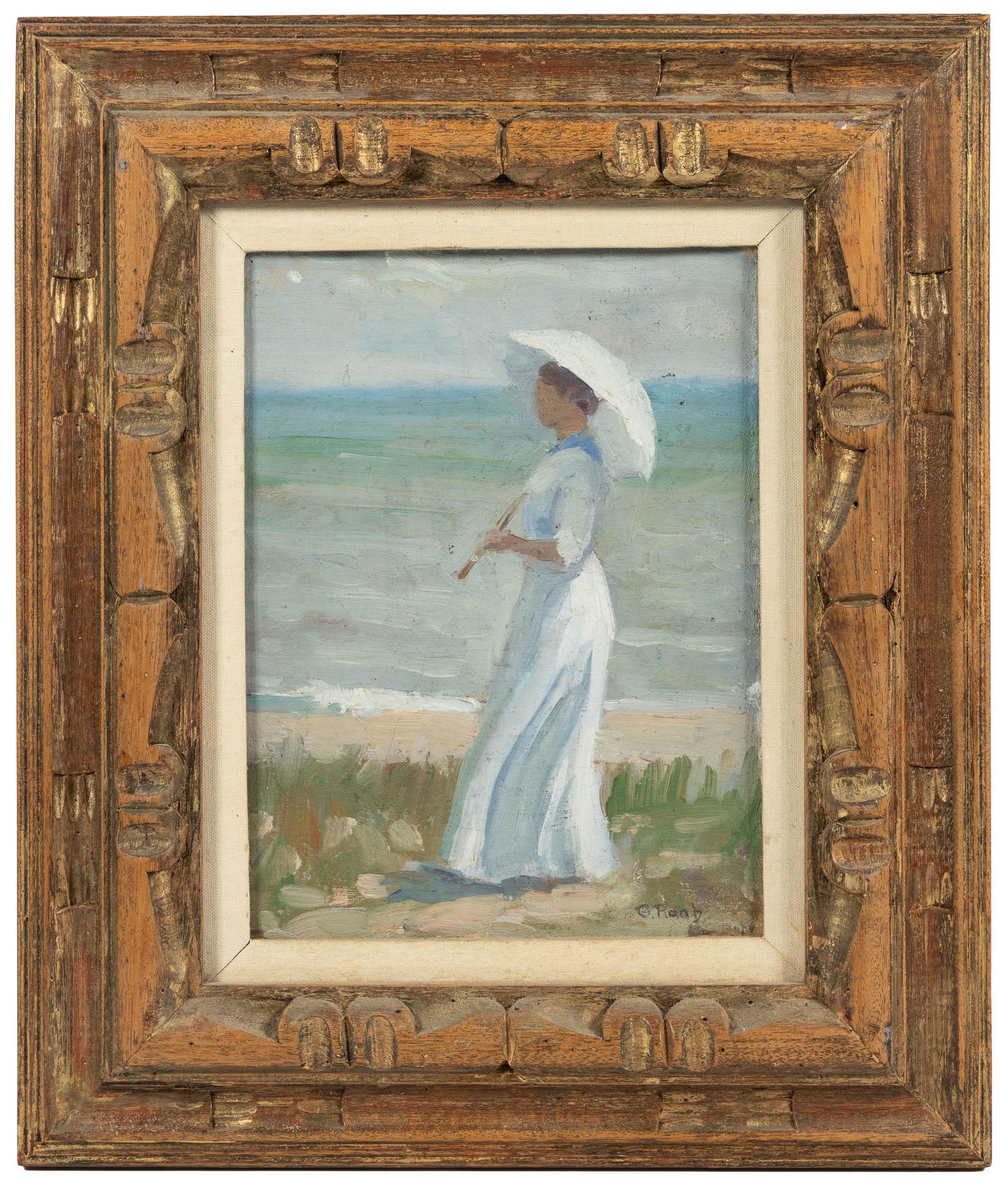 Oil painting signed by George Raab (1 of 3)