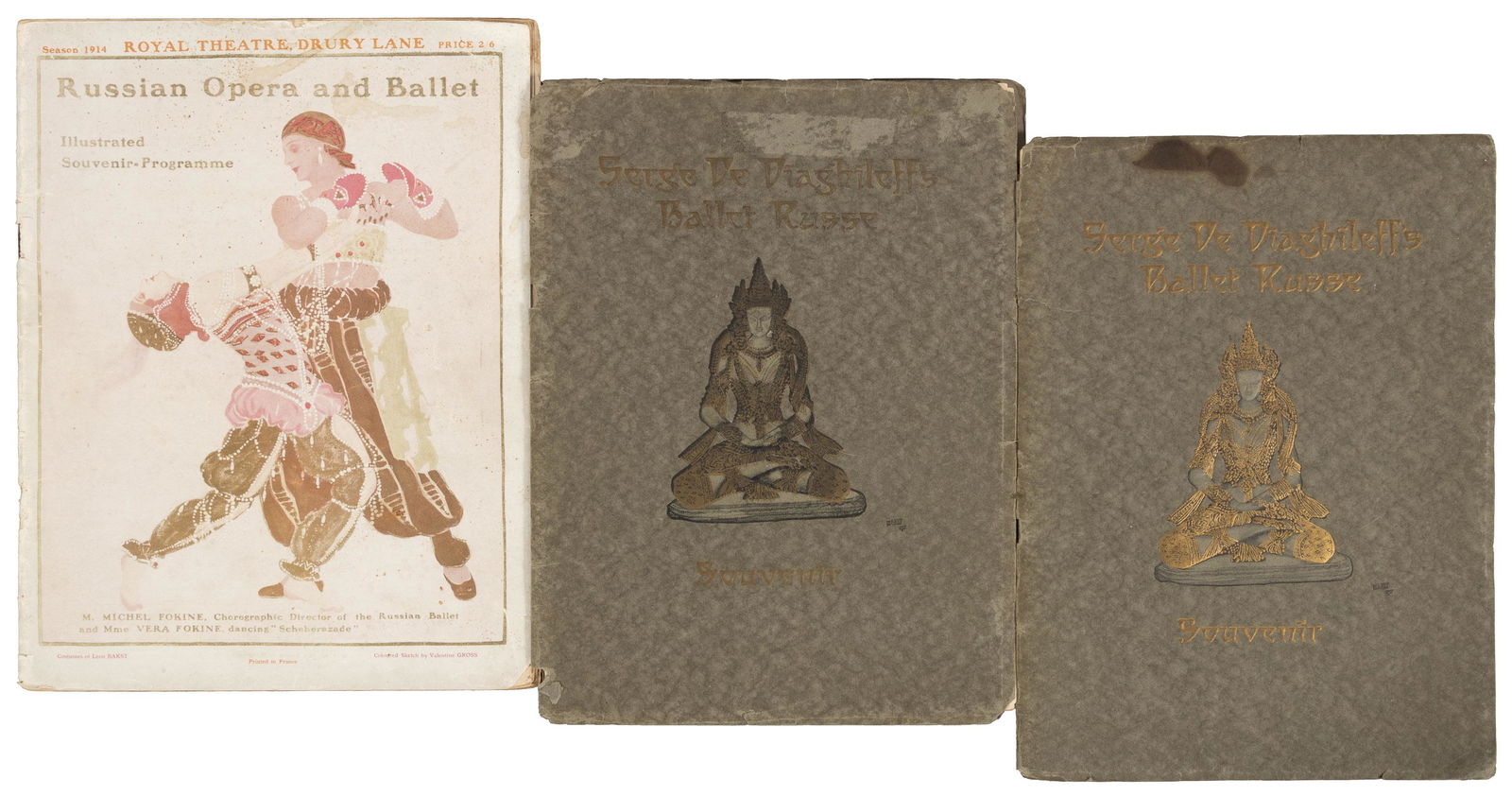 Three Serge Diaghilev's Ballet Russe programs (1 of 4)