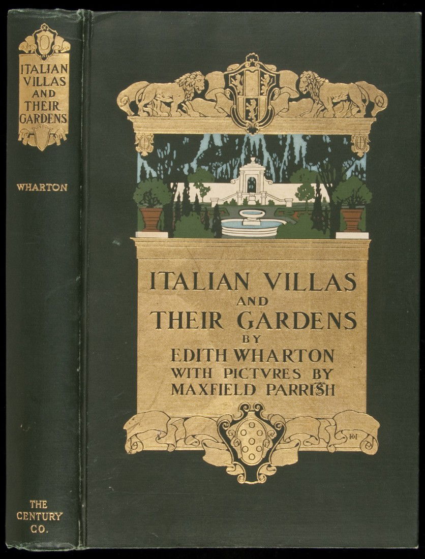 Italian Villas and Their Gardens illus by Parrish: Title: Italian Villas and Their Gardens Author: Wharton, Edith Description: Illustrated by Maxfield Parrish with a color frontispiece, and 25 plates, 14 of which are in color, plates with printed tiss