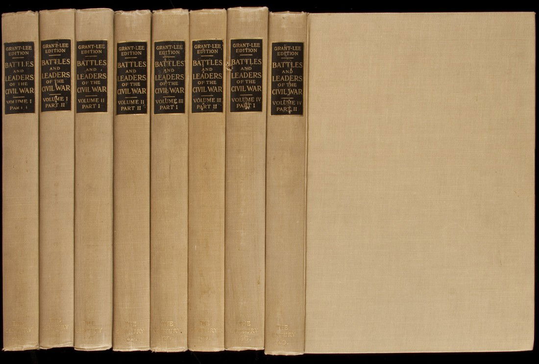 Battles and Leaders of the Civil War: Title: Battles and Leaders of the Civil War Author: Johnson, Robert Underwood and Clarence Clough Buel, editors Description: 4 volumes bound in 8. Profusely illustrated from drawings, sketches, maps,