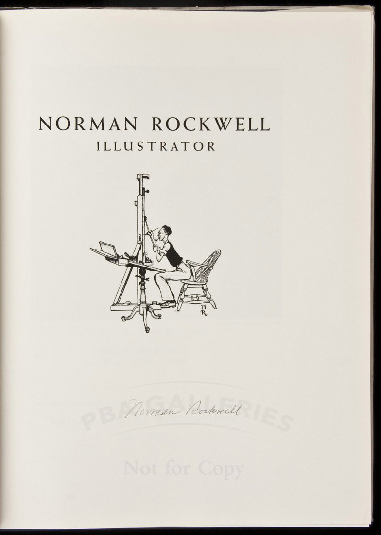 Norman Rockwell, Illustrator - Signed by Rockwell: Title: Norman Rockwell, Illustrator - Signed by Rockwell Author: Guptill, Arthur L. Description: (4to), blue cloth, dust jacket. Eighth Printing.Signed by Rockwell on the half title. Heading: (Rockwel