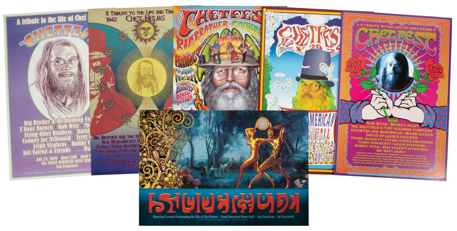 Chet Helms Tribute Poster Pak, some signed (1 of 9)