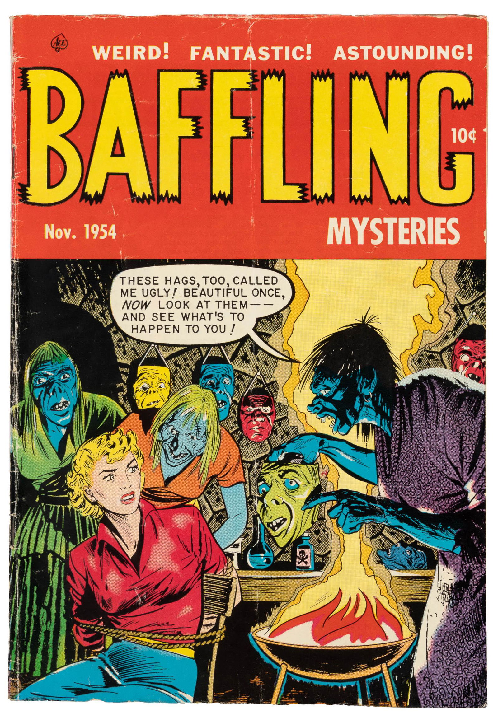 BAFFLING MYSTERIES #23 * 4.0 * Hags Harm Hottie * Swipe Gripe (1 of 1)
