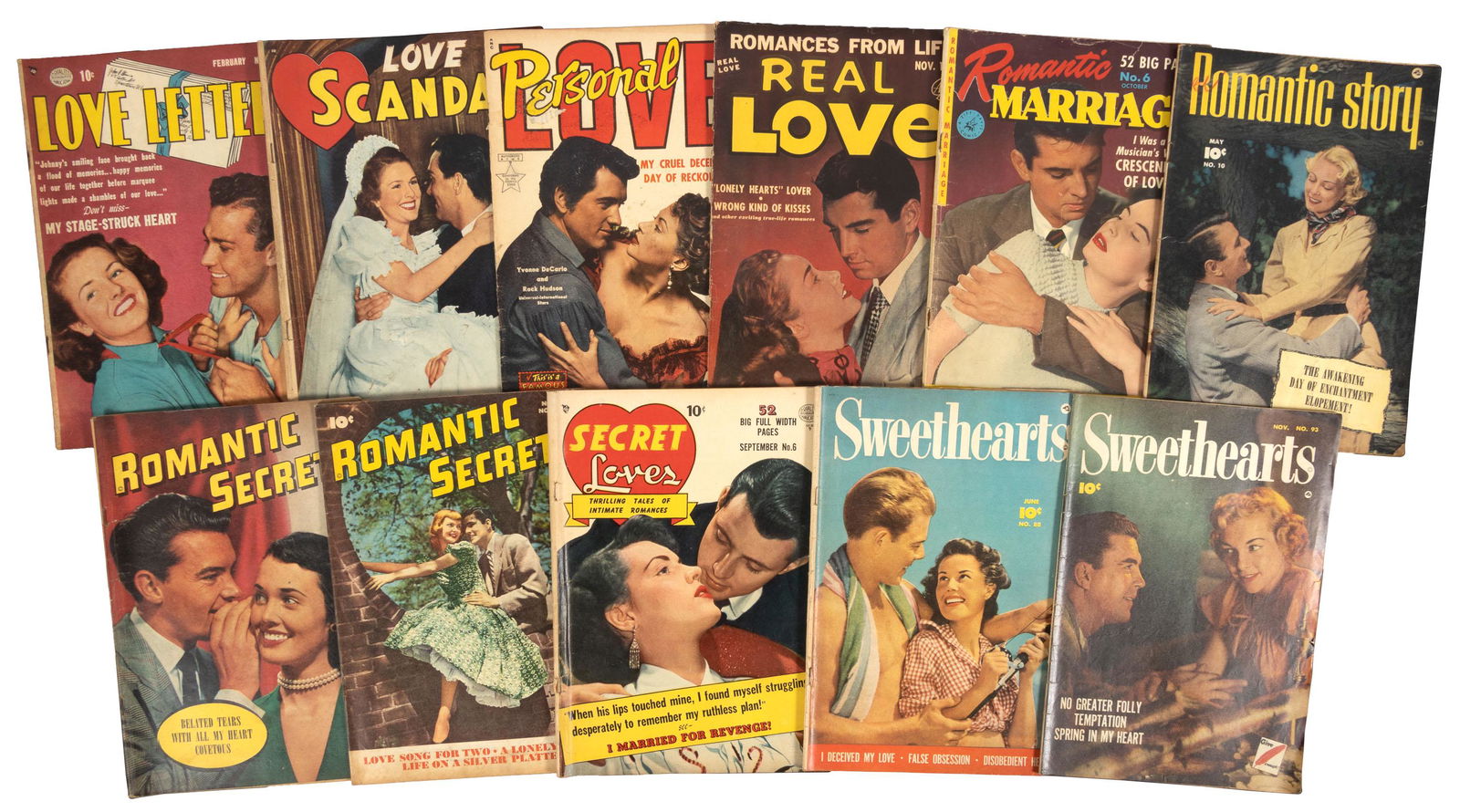 Lot of 31 ROMANCE COMICS, 1950s * Photo Covers * Various Publishers (1 of 3)