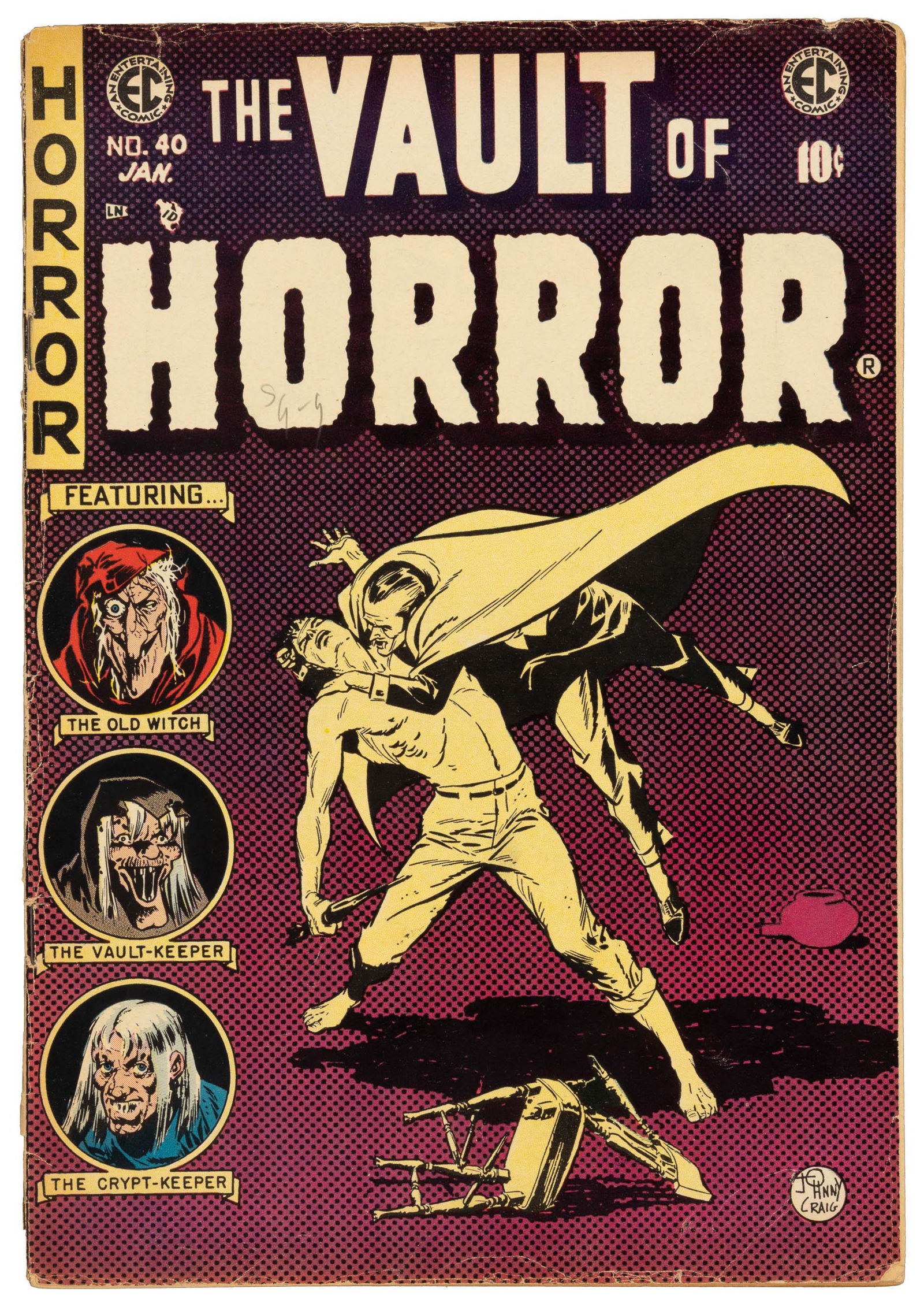 VAULT OF HORROR #40 * 3.0 * Last Ish * Low Distribution * EC Goes to the Dogs (1 of 2)