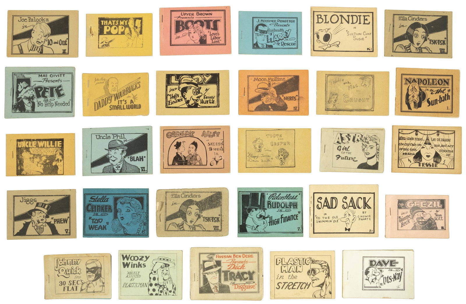 TIJUANA BIBLES: Lot of 29 Vintage Sex Comics, c.1930s-50s (1 of 1)