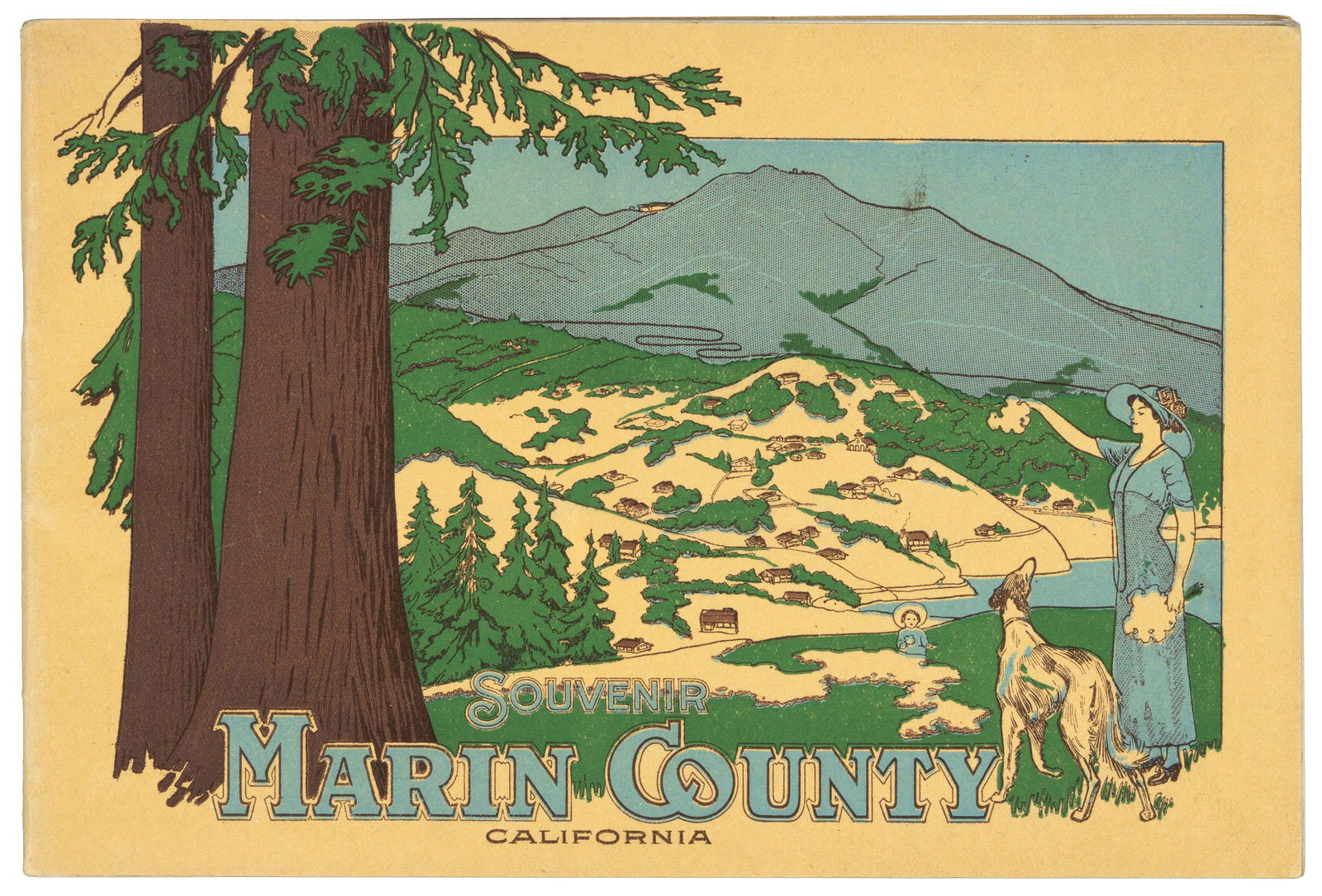 Attractive view book of Marin County c.1910 (1 of 5)