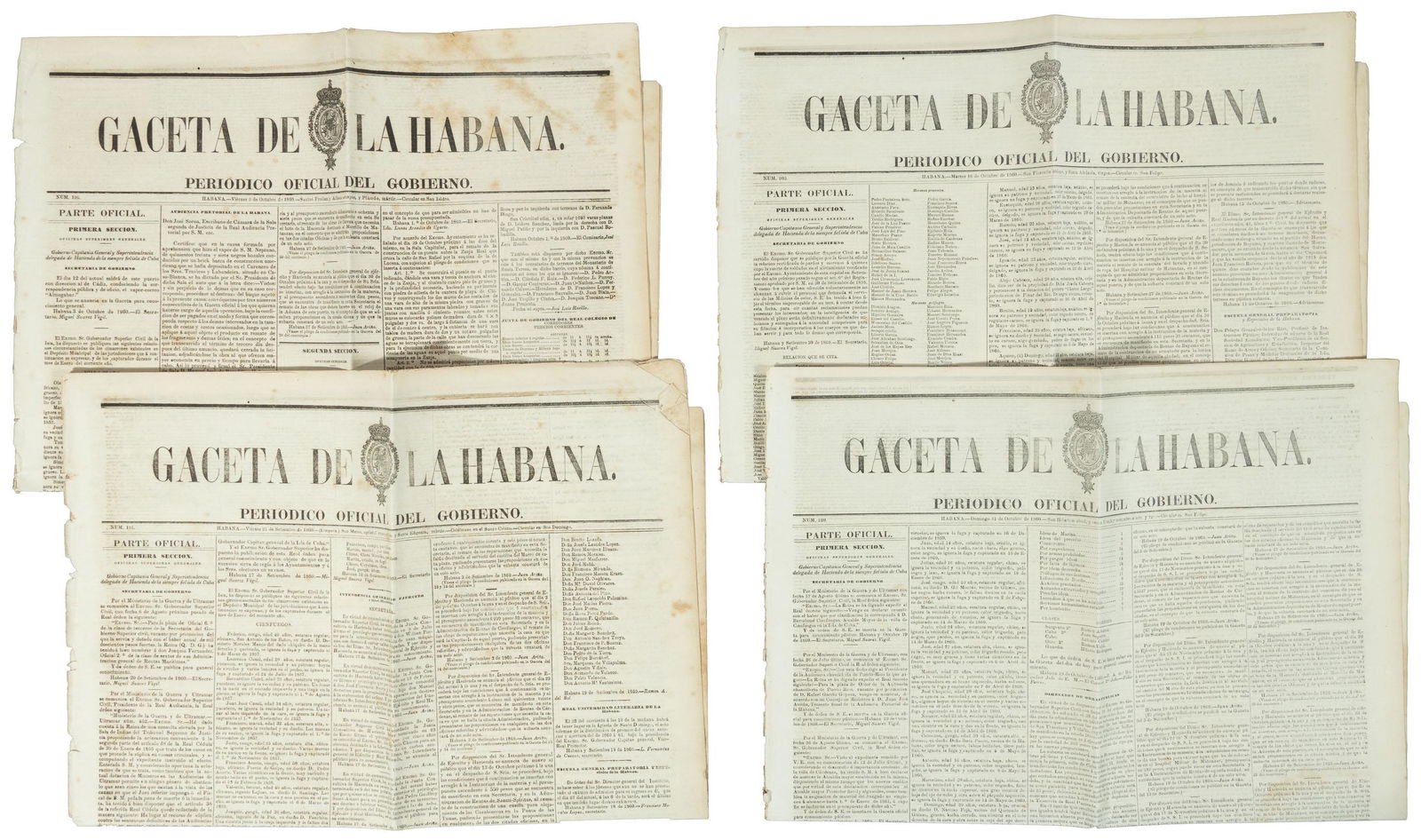Cuban newspapers with slaves for sale or rent (1 of 5)