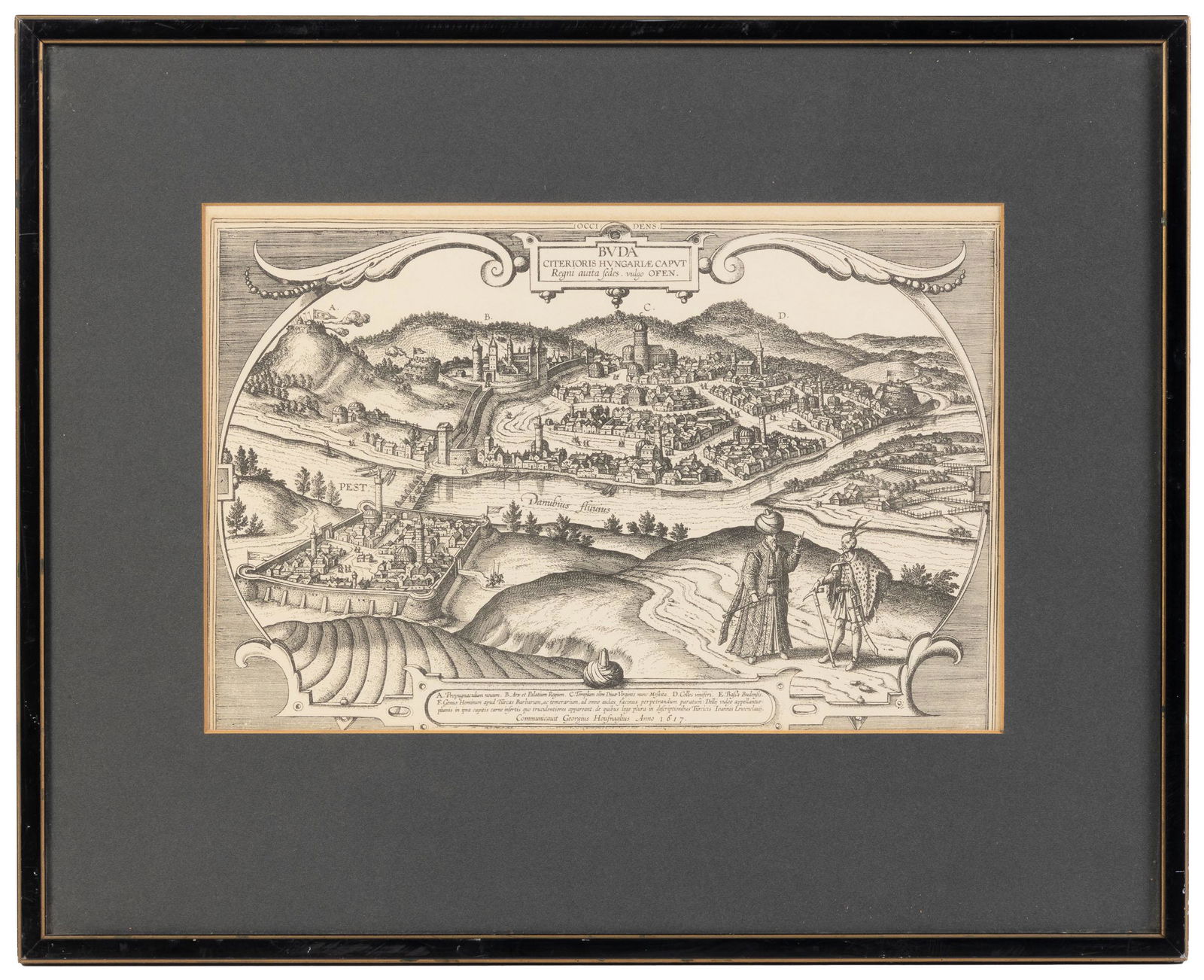 c.1617 View of Budapest, featuring battles (1 of 9)