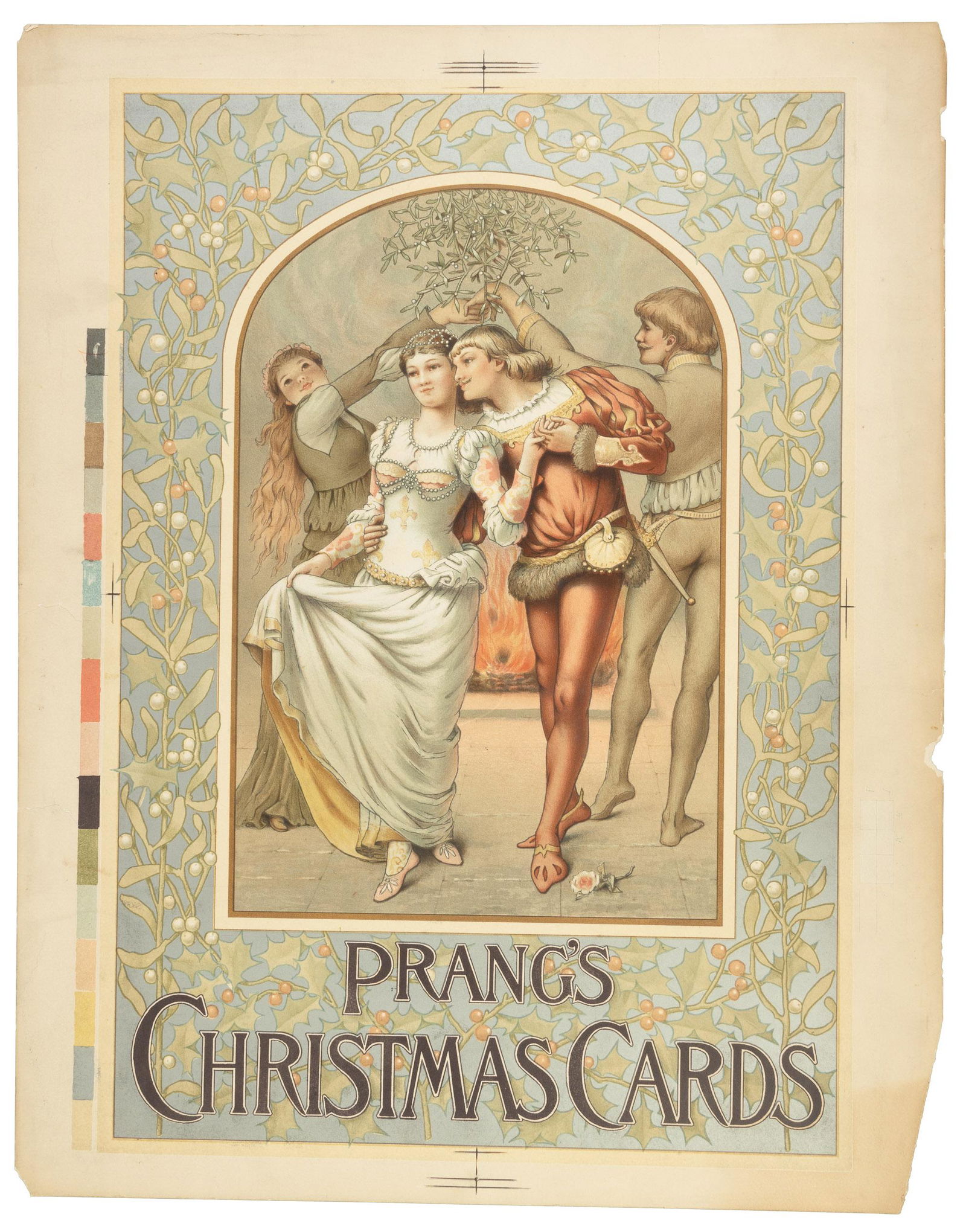 Prang chromolithograph Christmas card poster (1 of 1)