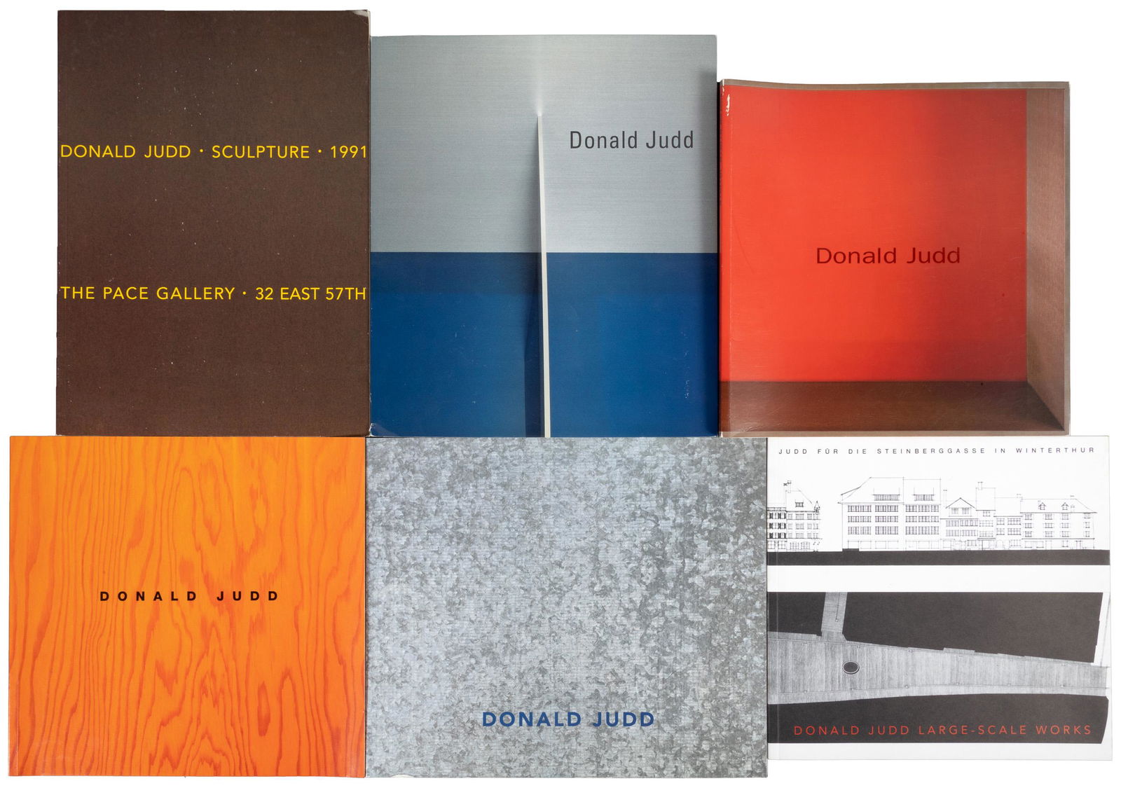 Six exhibition catalogues of Donald Judd (1 of 4)