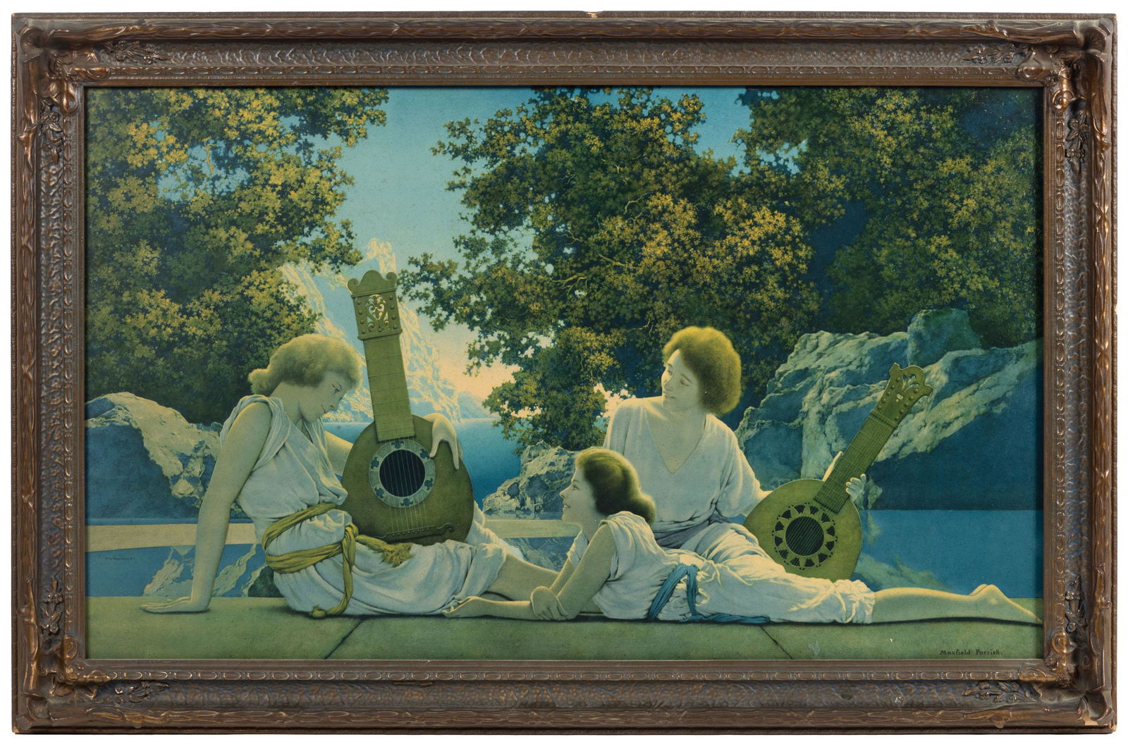 Maxfield Parrish The Lute Players litho (1 of 1)