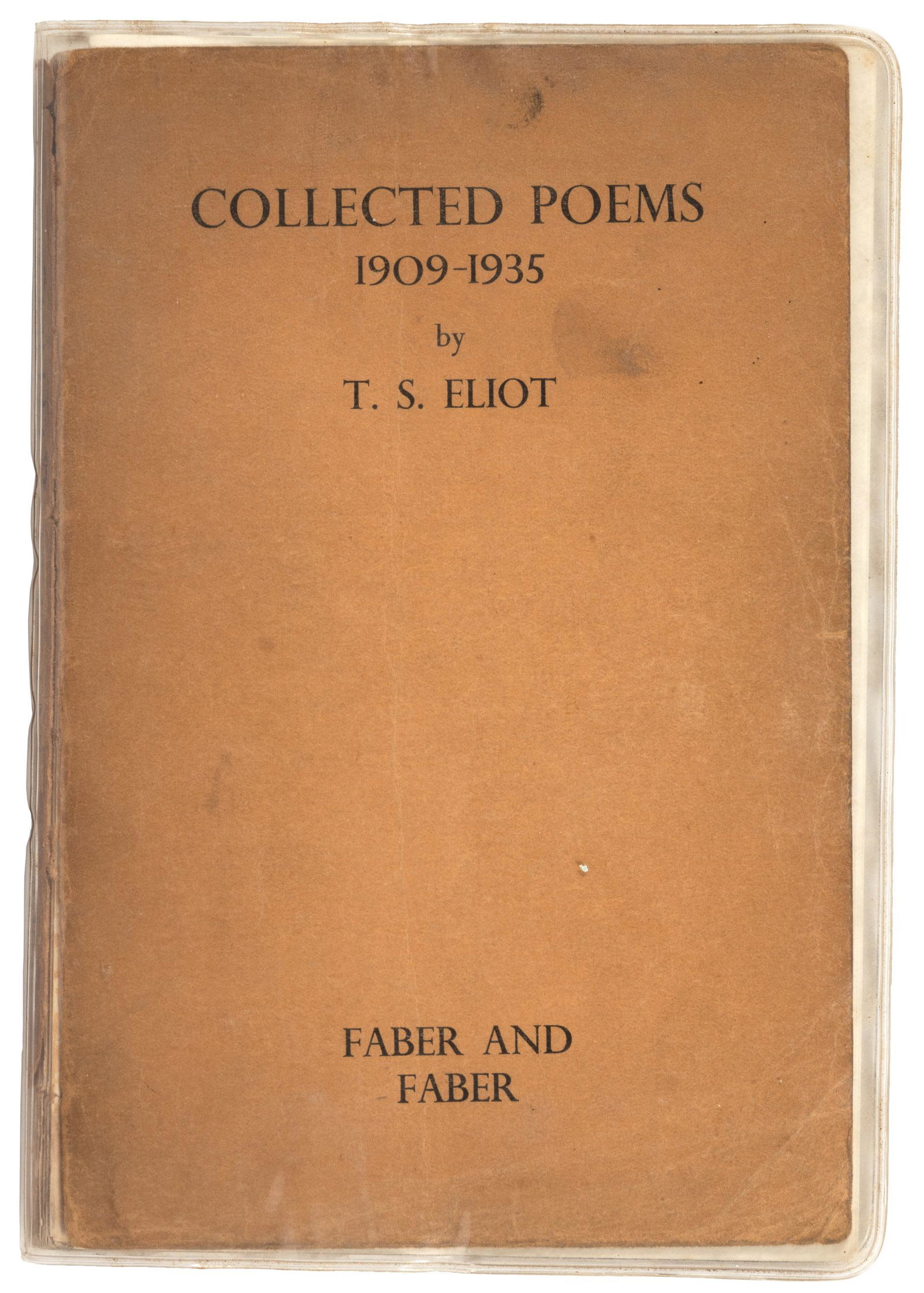 Eliot Collected Poems proof copy w/ corrections (1 of 6)
